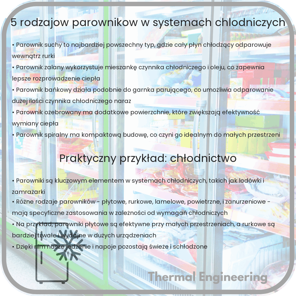 5 Rodzajów Parowników w Systemach Chłodniczych