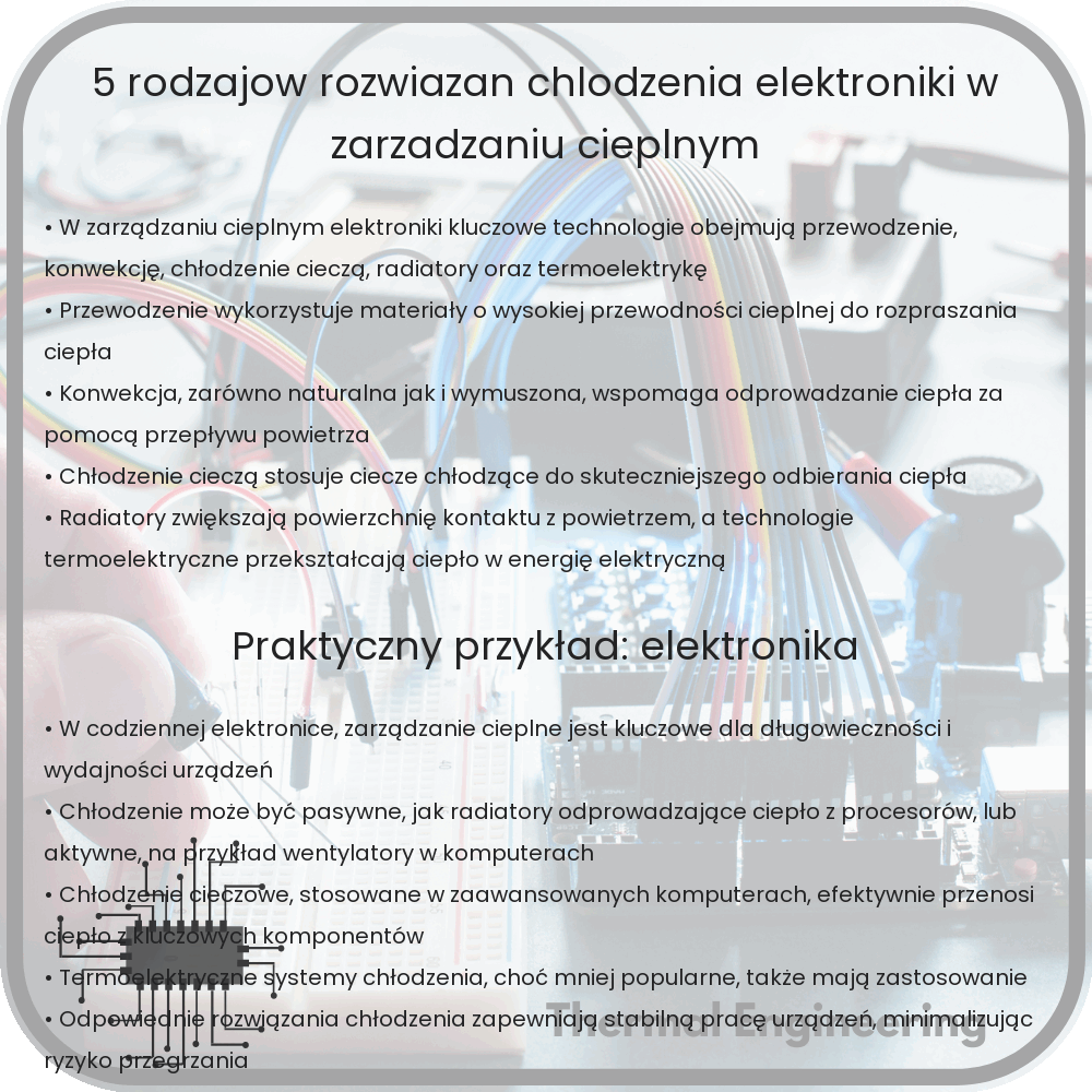 5 Rodzajów Rozwiązań Chłodzenia Elektroniki w Zarządzaniu Cieplnym