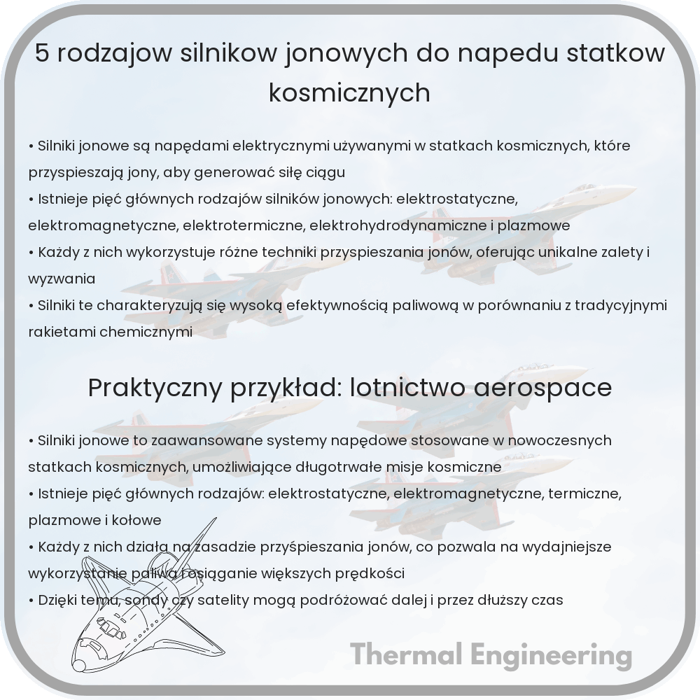 5 Rodzajów Silników Jonowych do Napędu Statków Kosmicznych