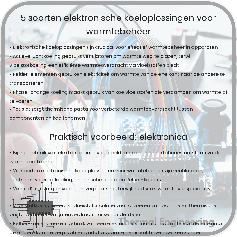 5 Soorten Elektronische Koeloplossingen voor Warmtebeheer