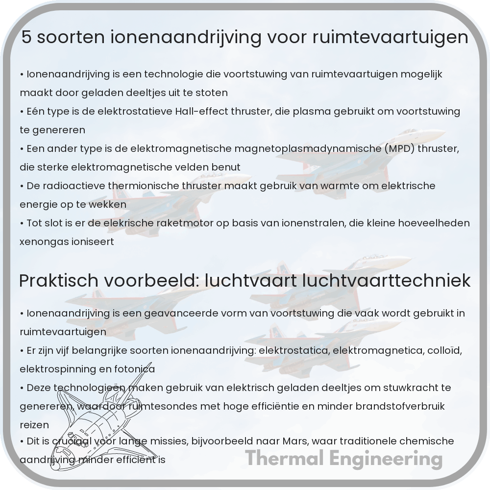 5 Soorten Ionenaandrijving voor Ruimtevaartuigen