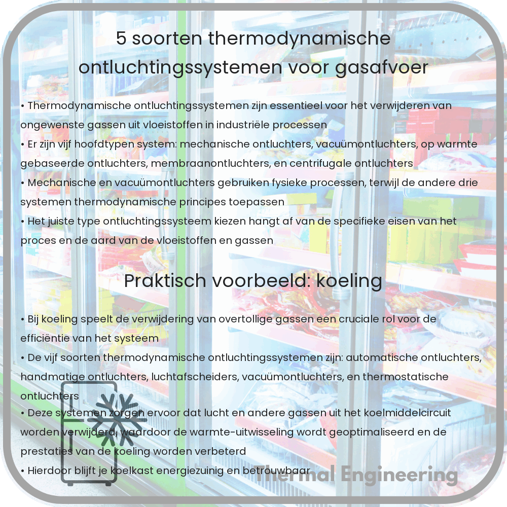 5 Soorten Thermodynamische Ontluchtingssystemen voor Gasafvoer