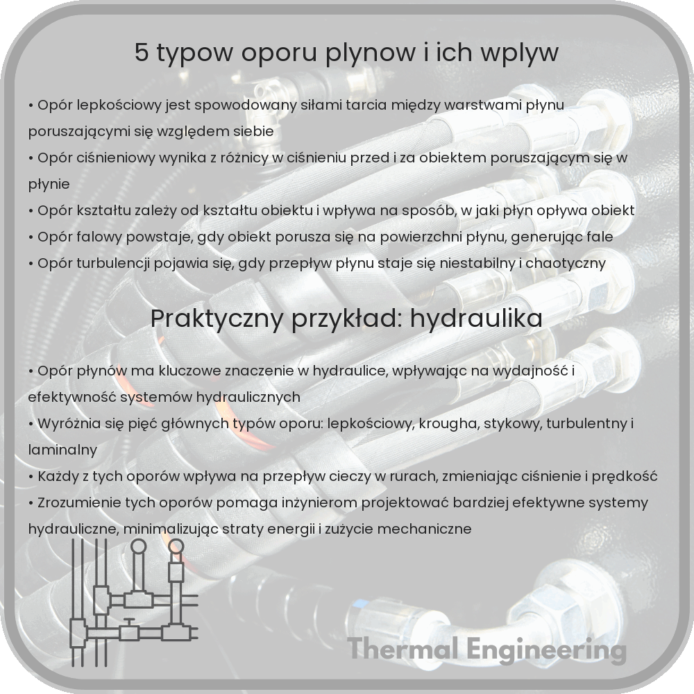 5 typów oporu płynów i ich wpływ