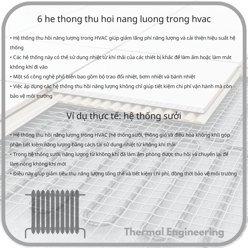 6 Hệ Thống Thu Hồi Năng Lượng Trong HVAC