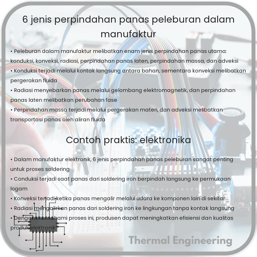 6 Jenis Perpindahan Panas Peleburan dalam Manufaktur