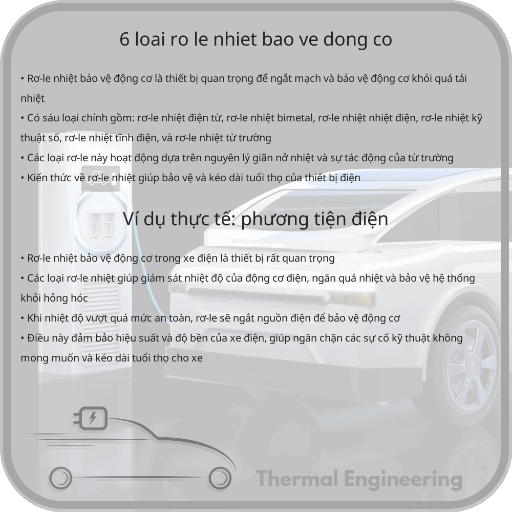 6 Loại Rơ-le Nhiệt Bảo Vệ Động Cơ