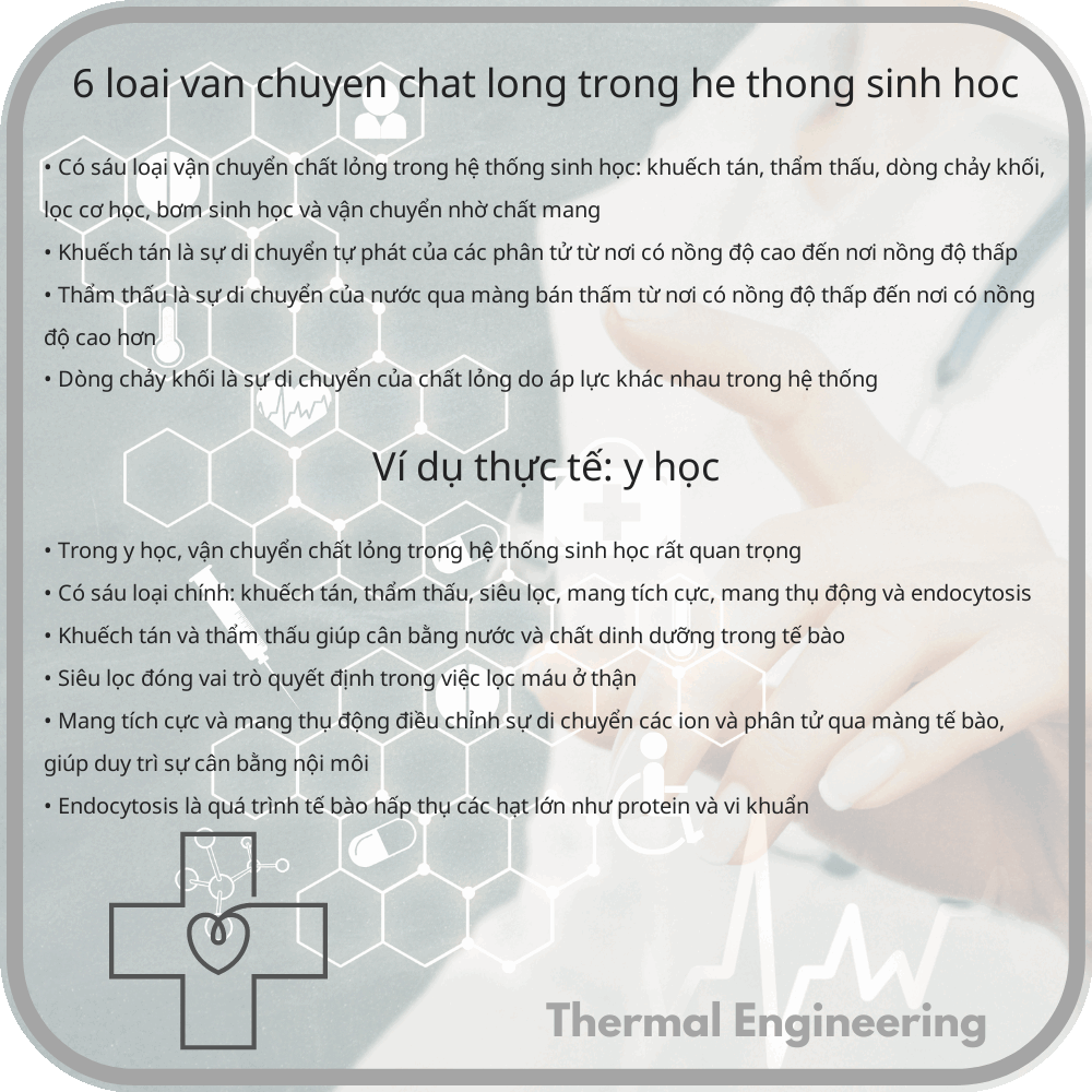 6 Loại Vận Chuyển Chất Lỏng Trong Hệ Thống Sinh Học