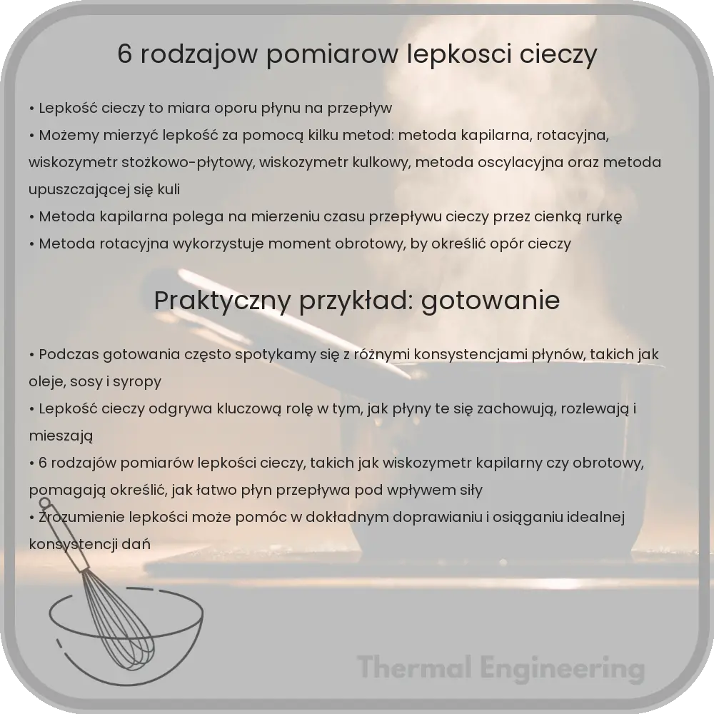 6 Rodzajów Pomiarów Lepkości Cieczy