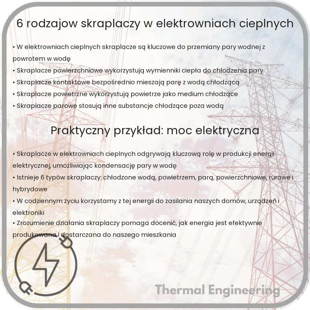6 rodzajów skraplaczy w elektrowniach cieplnych