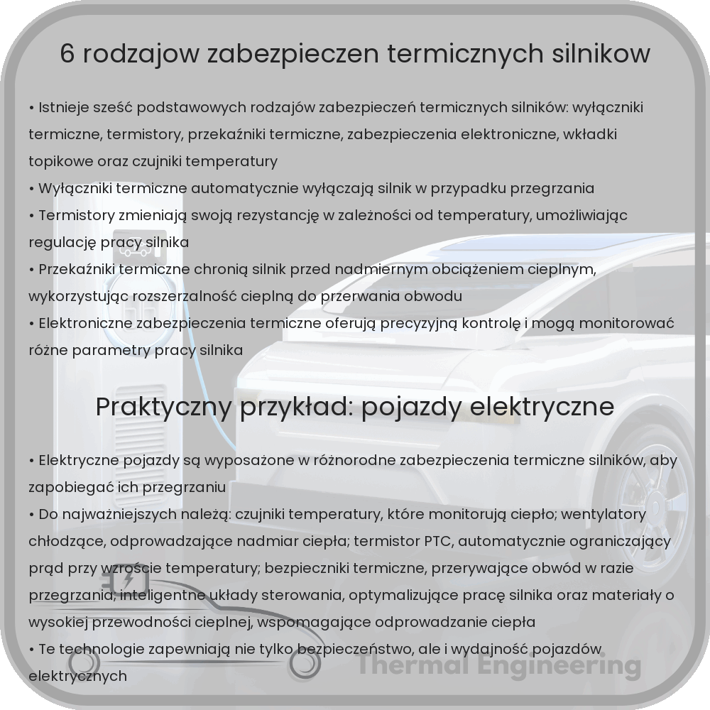 6 rodzajów zabezpieczeń termicznych silników