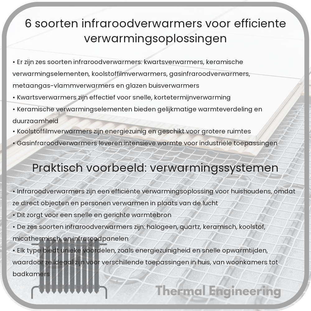 6 Soorten Infraroodverwarmers voor Efficiënte Verwarmingsoplossingen