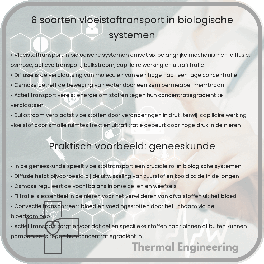 6 Soorten Vloeistoftransport in Biologische Systemen