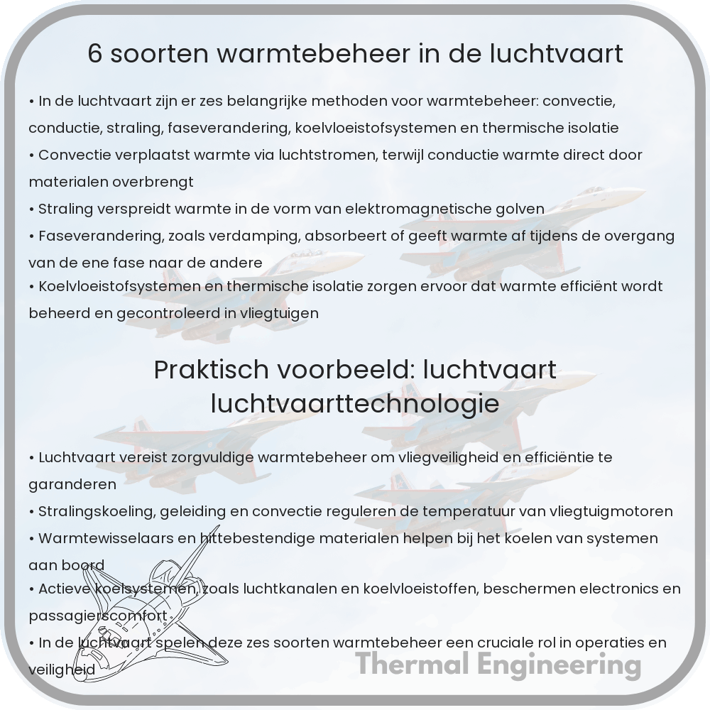 6 Soorten Warmtebeheer in de Luchtvaart