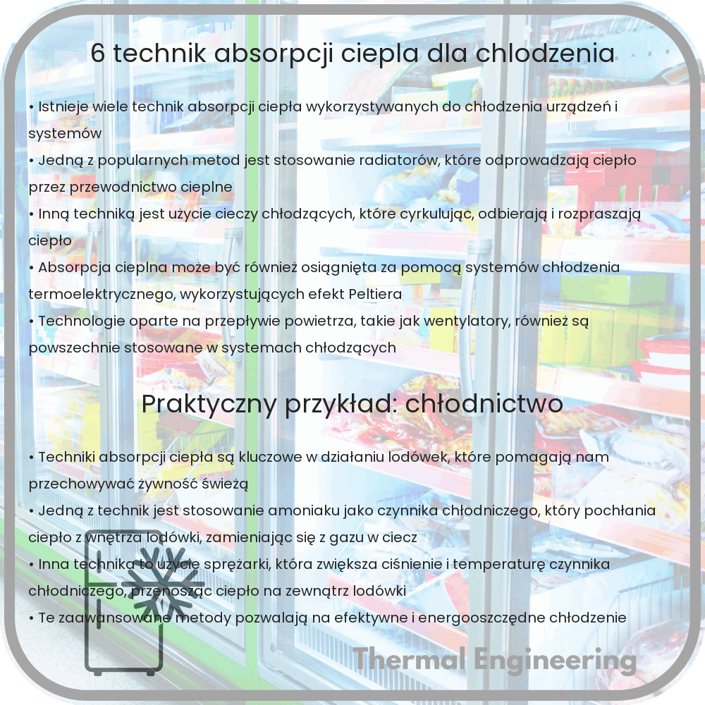 6 Technik Absorpcji Ciepła dla Chłodzenia