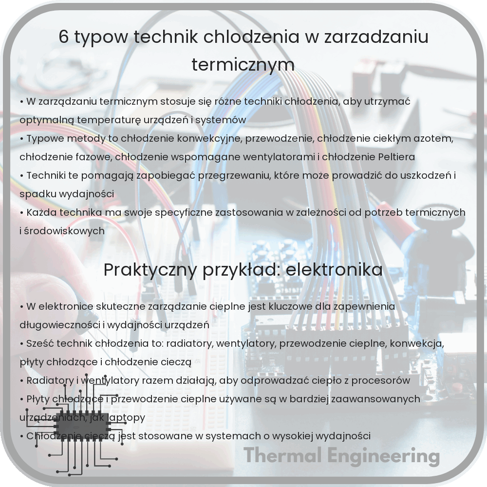 6 typów technik chłodzenia w zarządzaniu termicznym