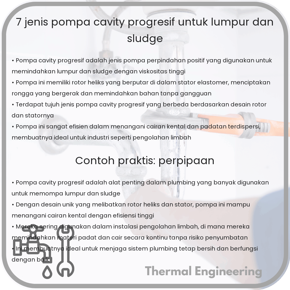 7 Jenis Pompa Cavity Progresif untuk Lumpur dan Sludge