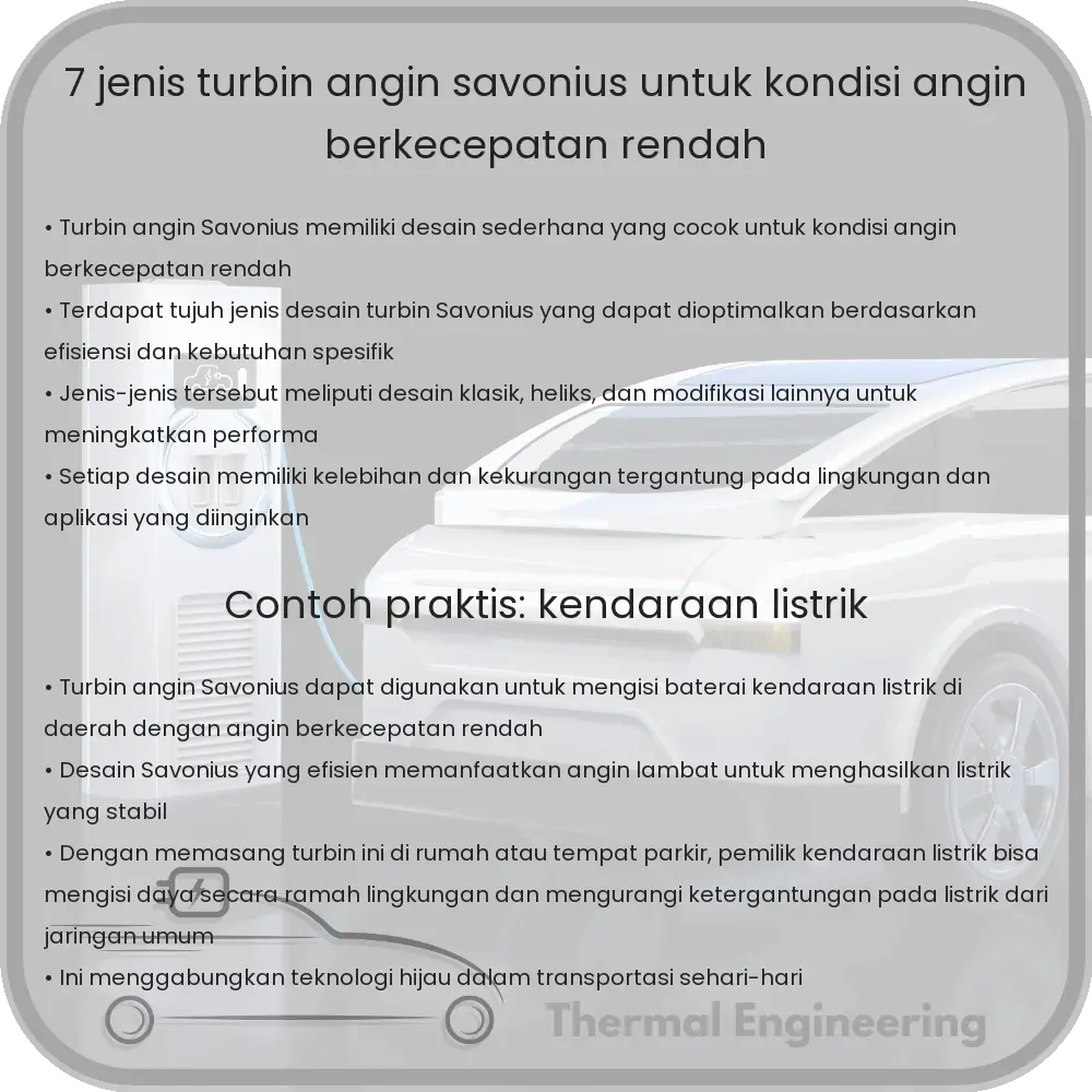 7 Jenis Turbin Angin Savonius untuk Kondisi Angin Berkecepatan Rendah