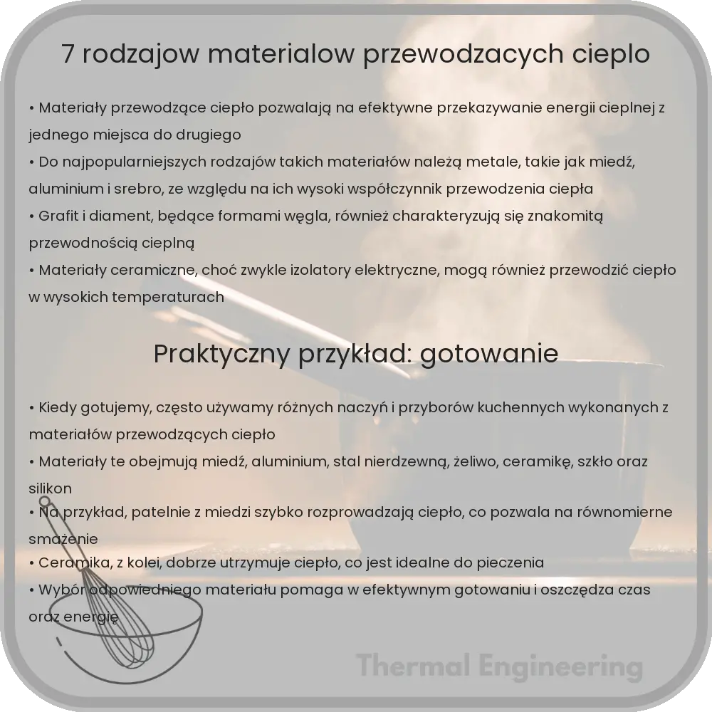 7 rodzajów materiałów przewodzących ciepło