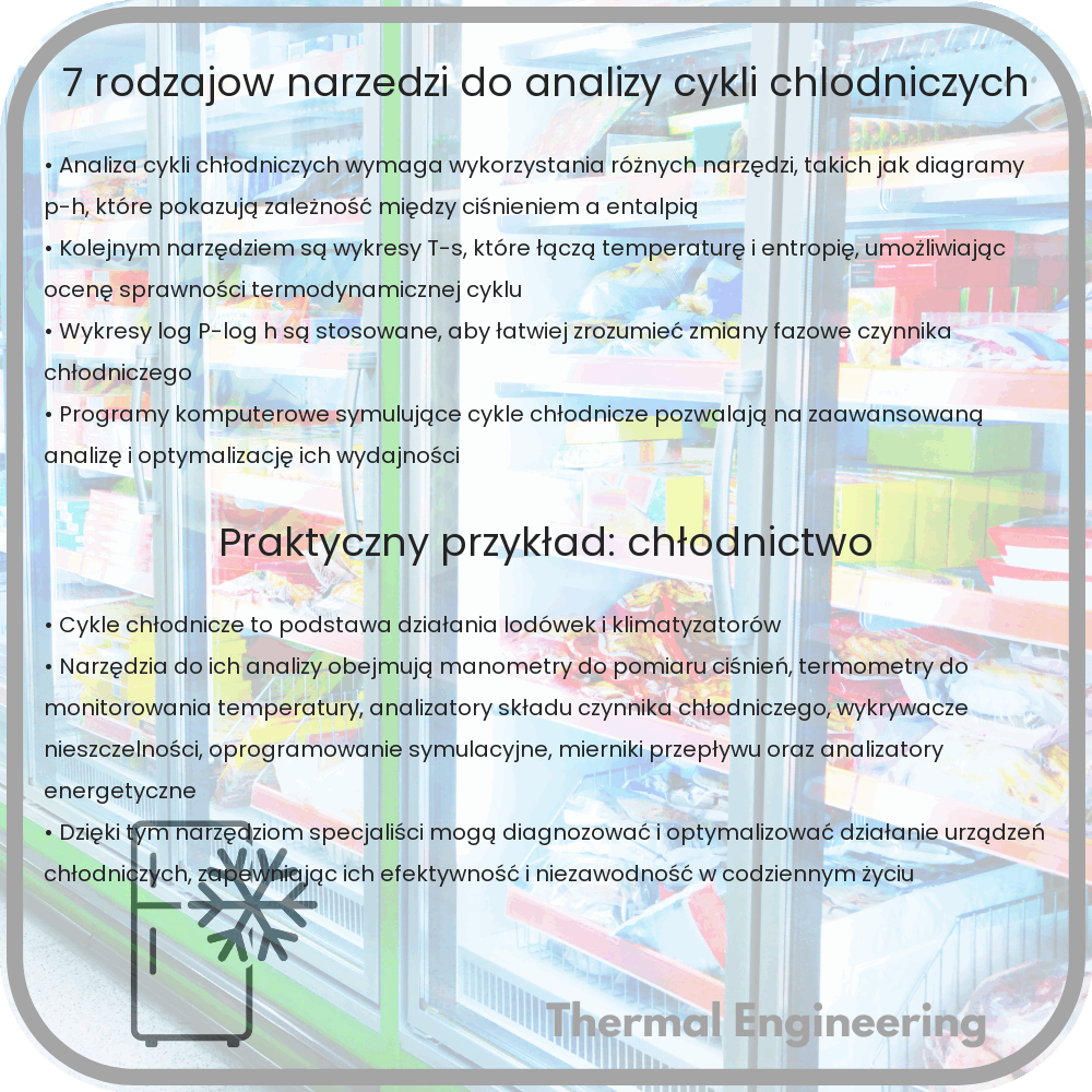 7 rodzajów narzędzi do analizy cykli chłodniczych