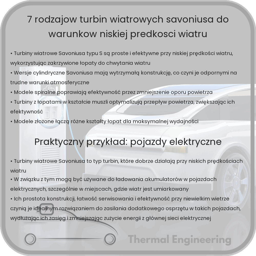 7 Rodzajów Turbin Wiatrowych Savoniusa do Warunków Niskiej Prędkości Wiatru