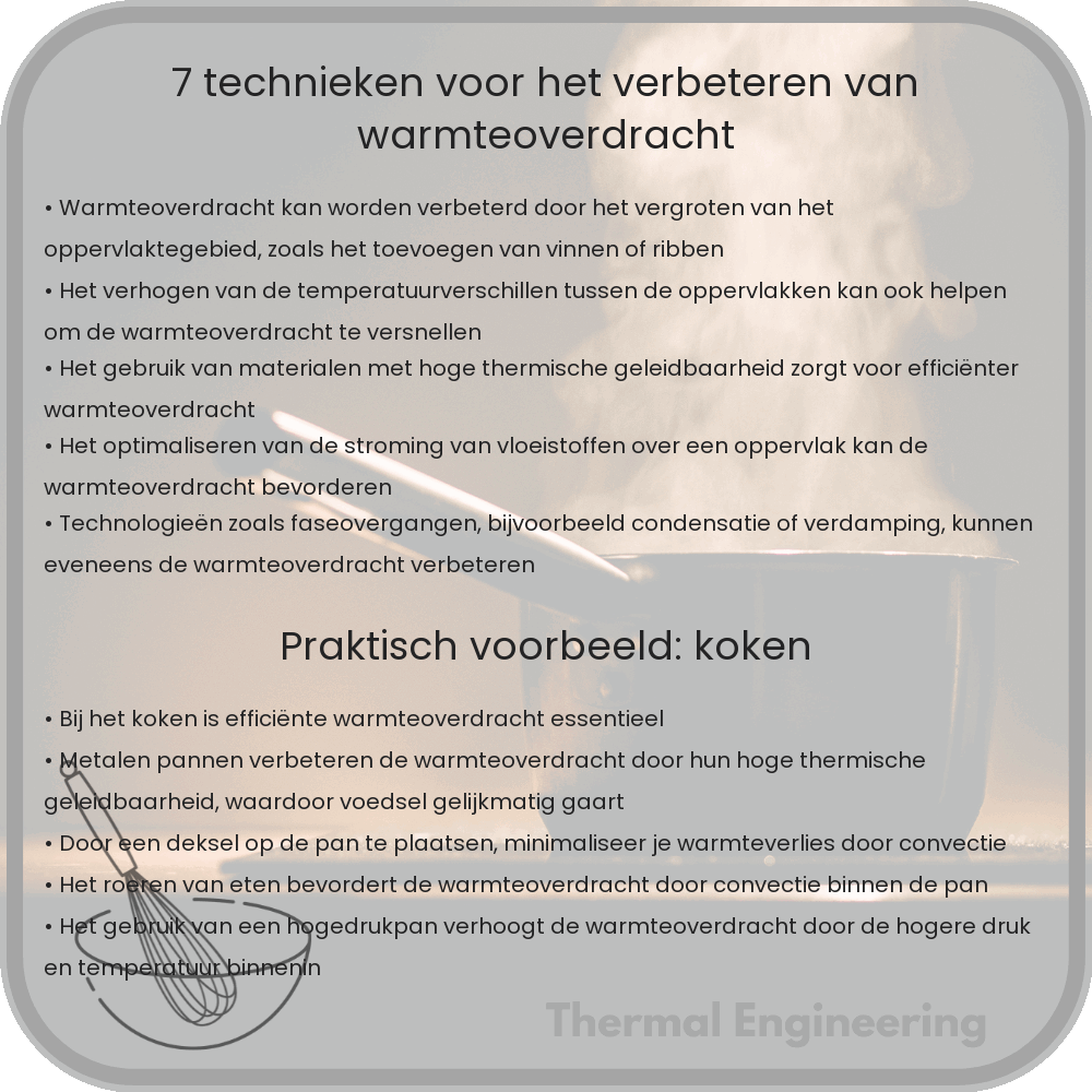 7 Technieken voor Het Verbeteren van Warmteoverdracht