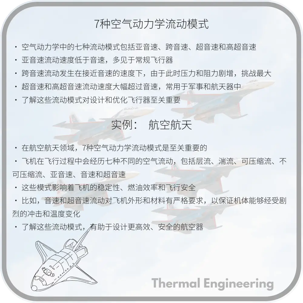 7种空气动力学流动模式