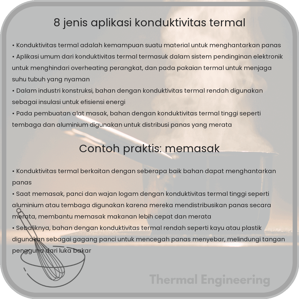 8 Jenis Aplikasi Konduktivitas Termal