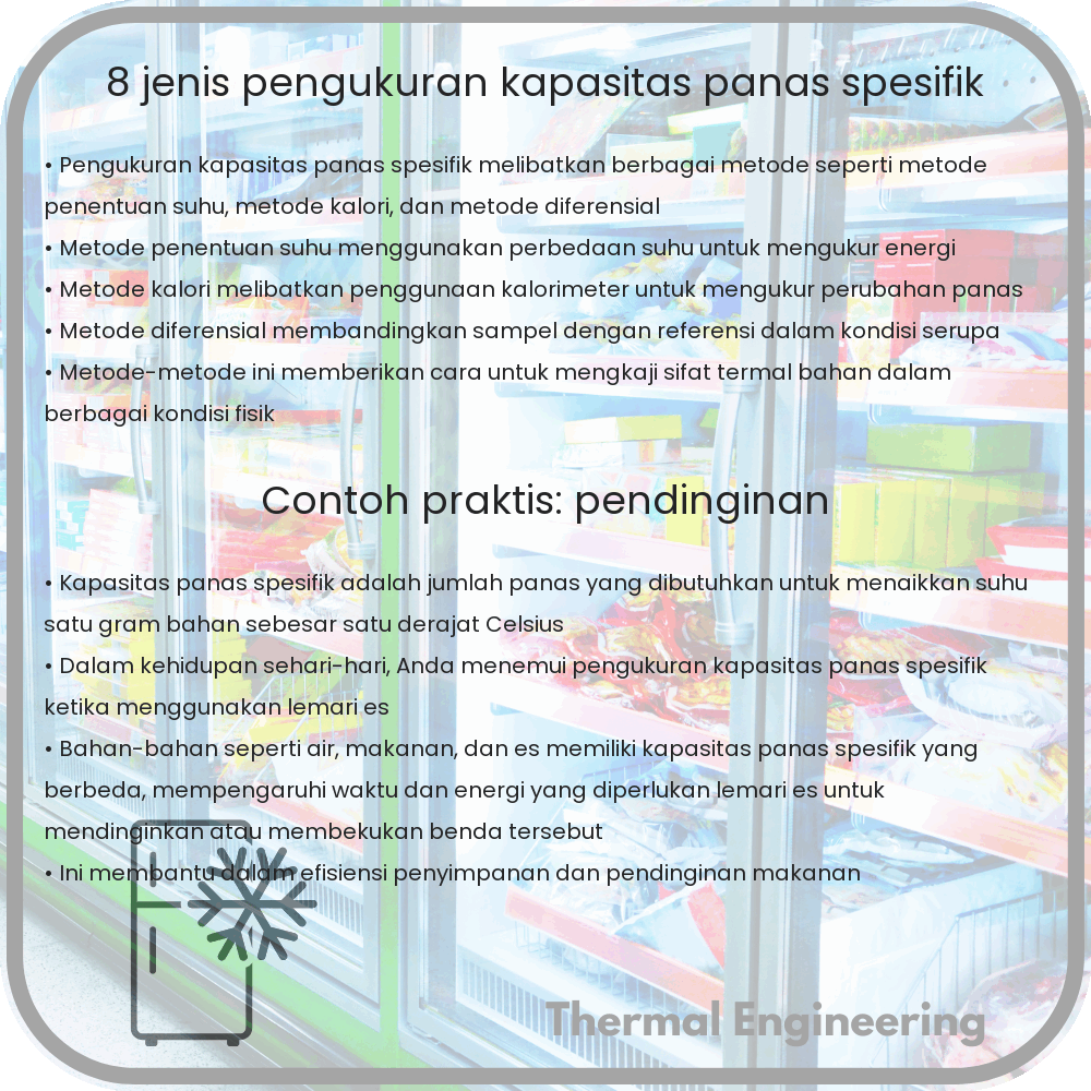 8 Jenis Pengukuran Kapasitas Panas Spesifik