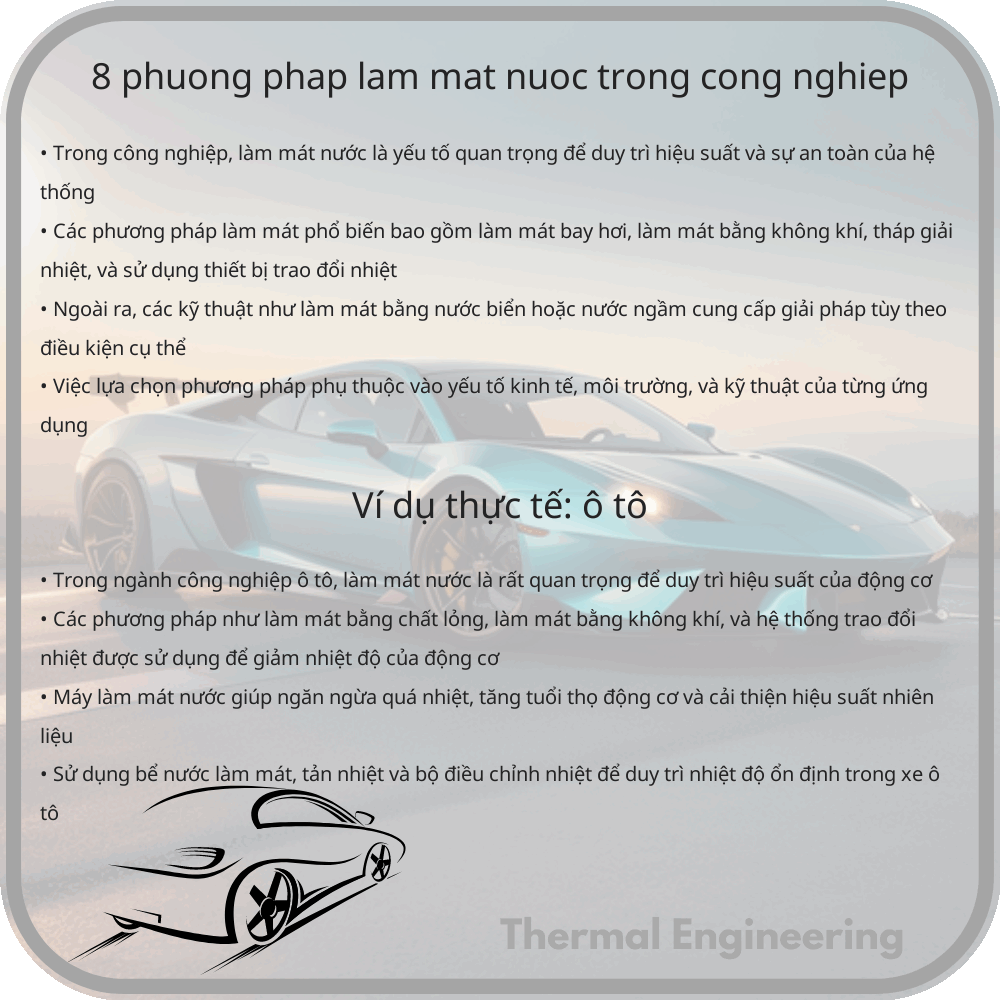8 Phương Pháp Làm Mát Nước Trong Công Nghiệp