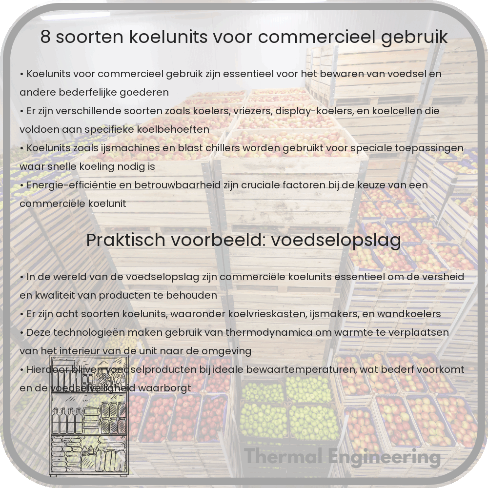 8 Soorten Koelunits voor Commercieel Gebruik