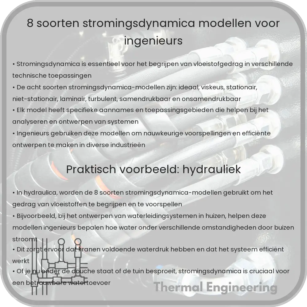 8 Soorten Stromingsdynamica-Modellen voor Ingenieurs