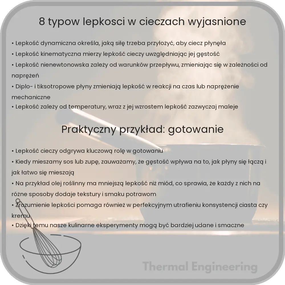 8 Typów Lepkości w Cieczach Wyjaśnione