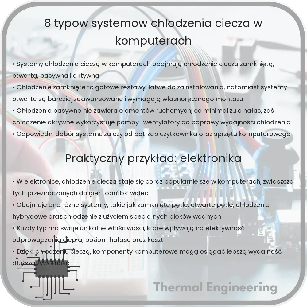 8 Typów Systemów Chłodzenia Cieczą w Komputerach