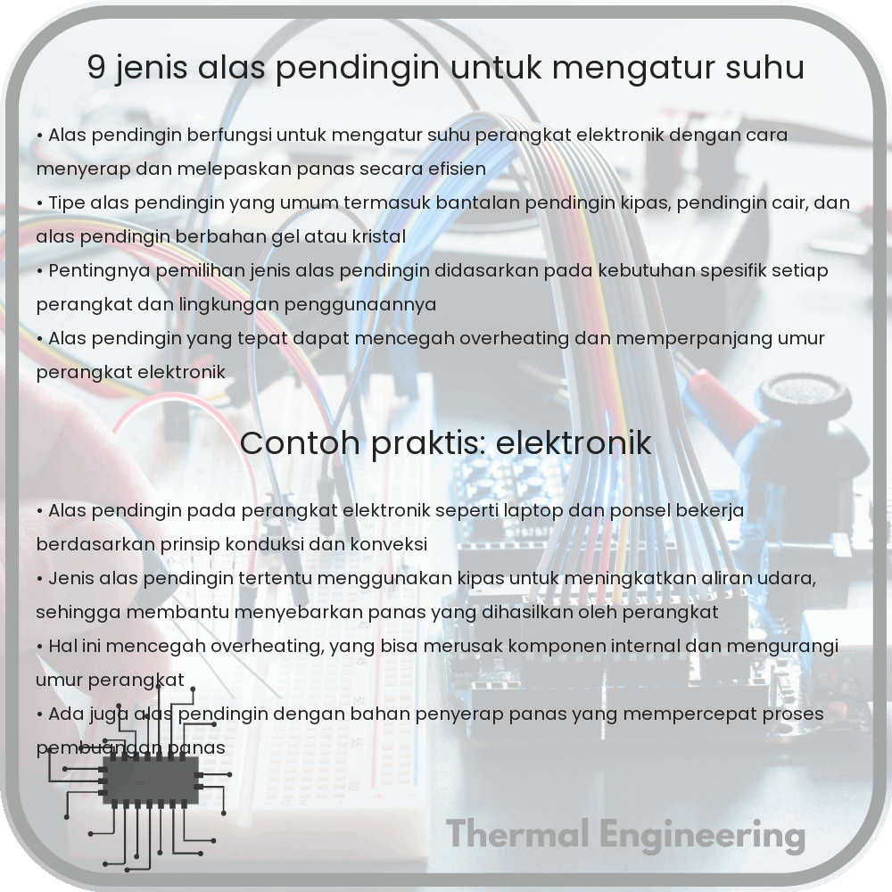 9 Jenis Alas Pendingin untuk Mengatur Suhu