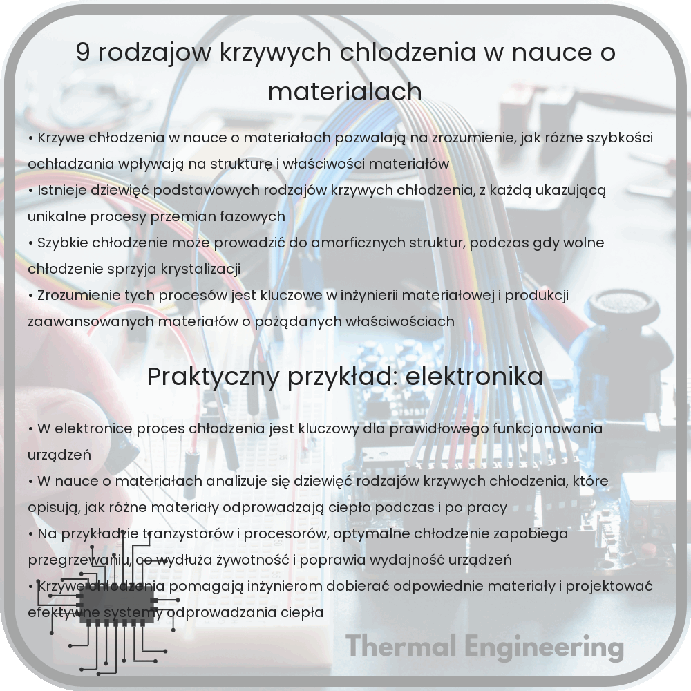 9 rodzajów krzywych chłodzenia w nauce o materiałach