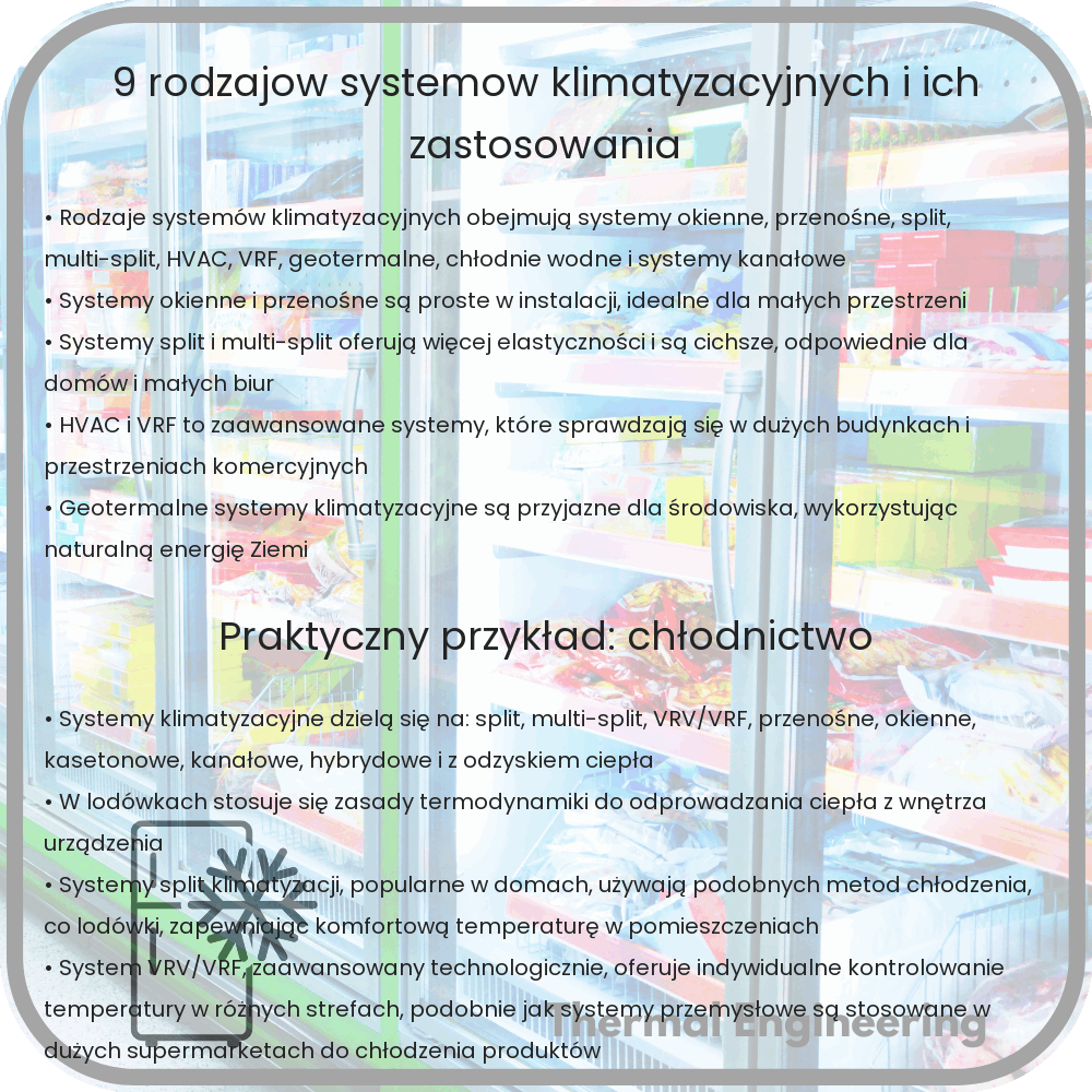 9 Rodzajów Systemów Klimatyzacyjnych i Ich Zastosowania