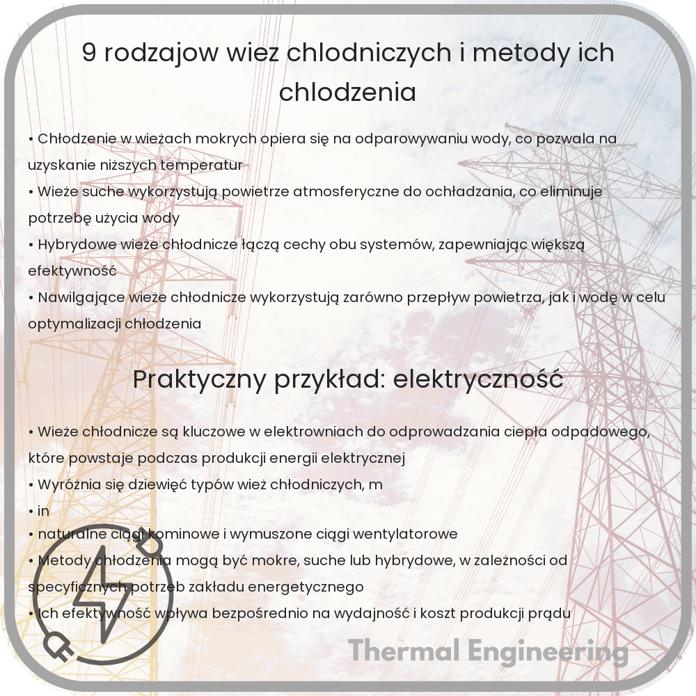9 Rodzajów Wież Chłodniczych i Metody Ich Chłodzenia