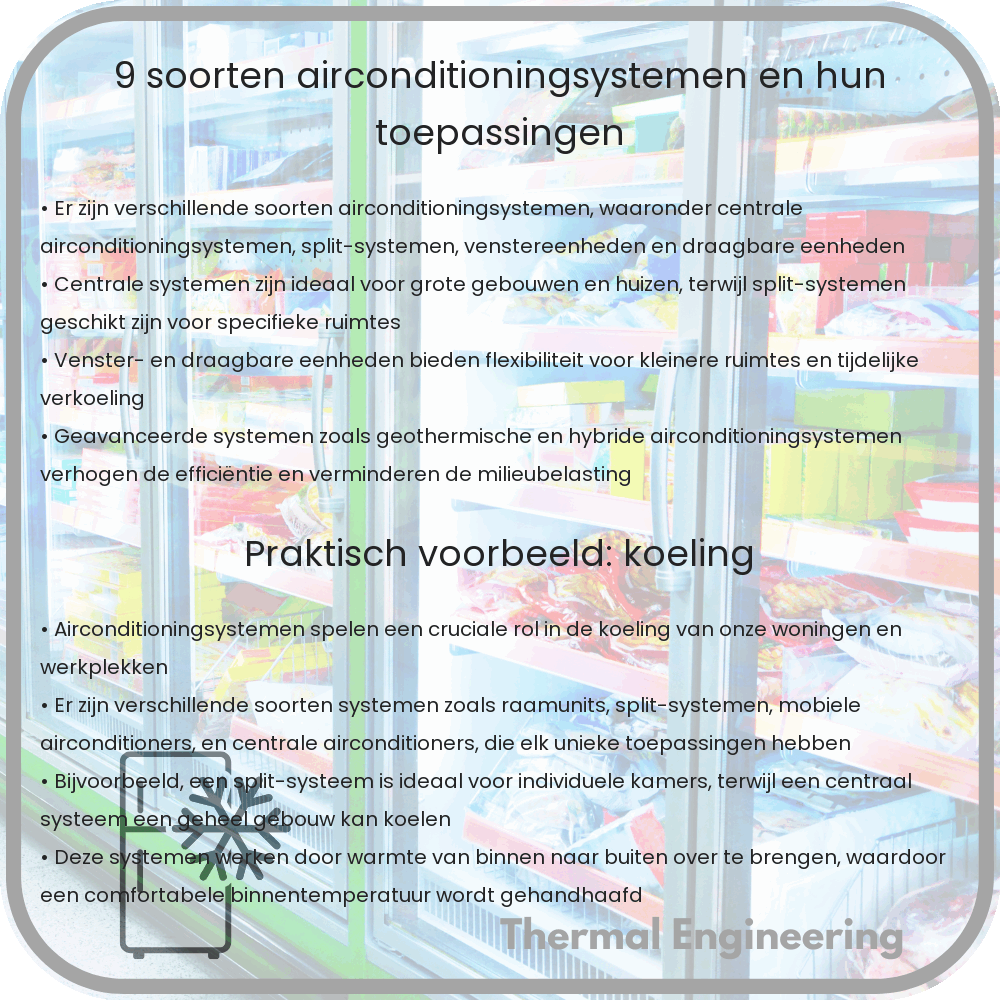 9 Soorten Airconditioningsystemen en Hun Toepassingen