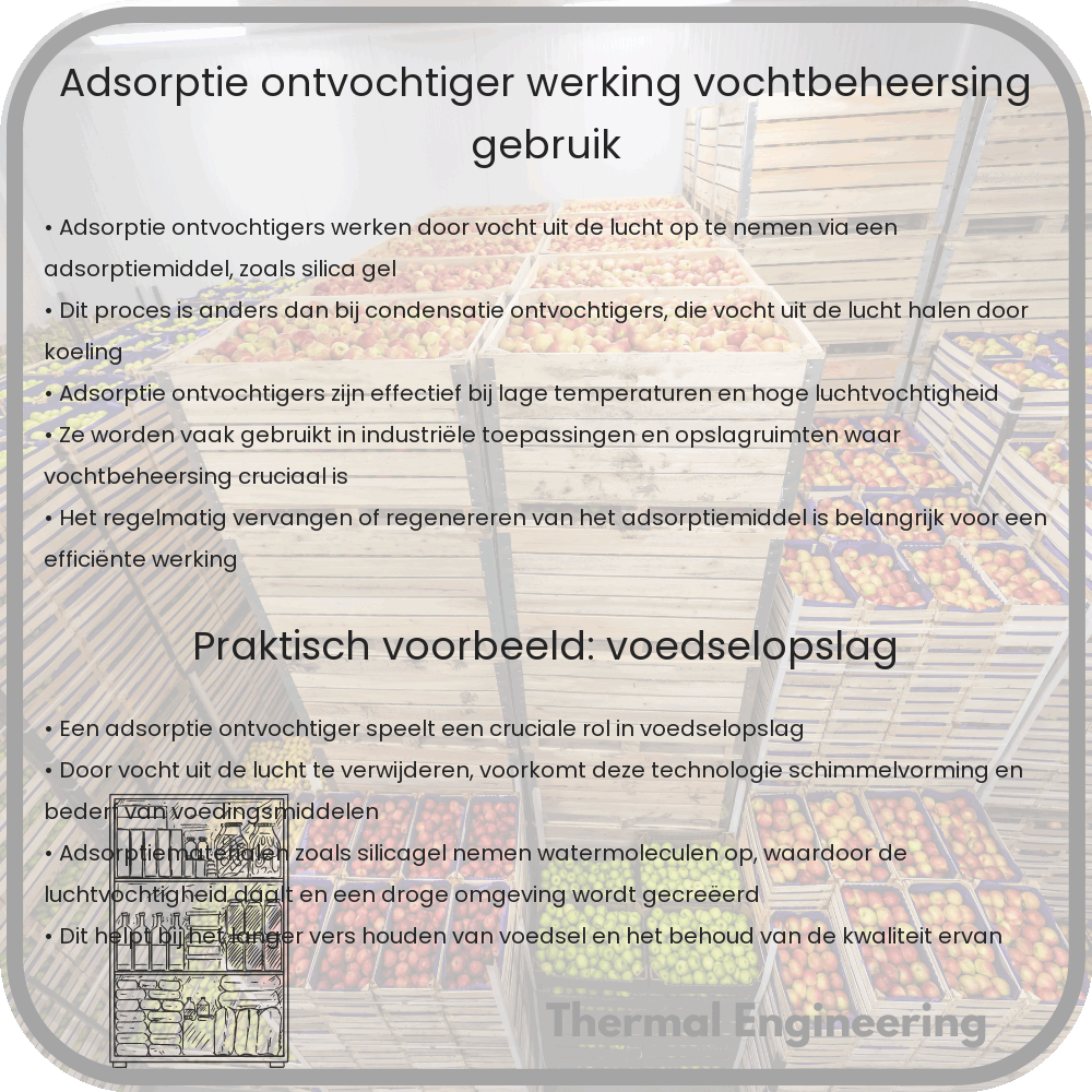 Adsorptie Ontvochtiger | Werking, Vochtbeheersing, Gebruik
