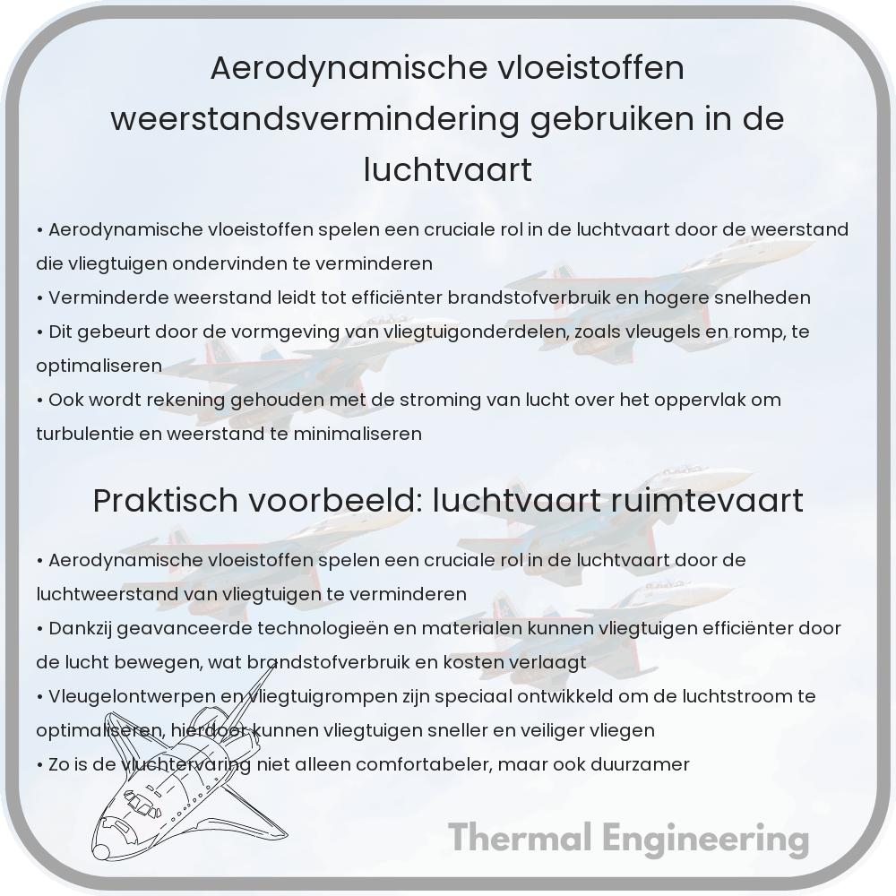 Aerodynamische Vloeistoffen | Weerstandsvermindering & Gebruiken in de Luchtvaart
