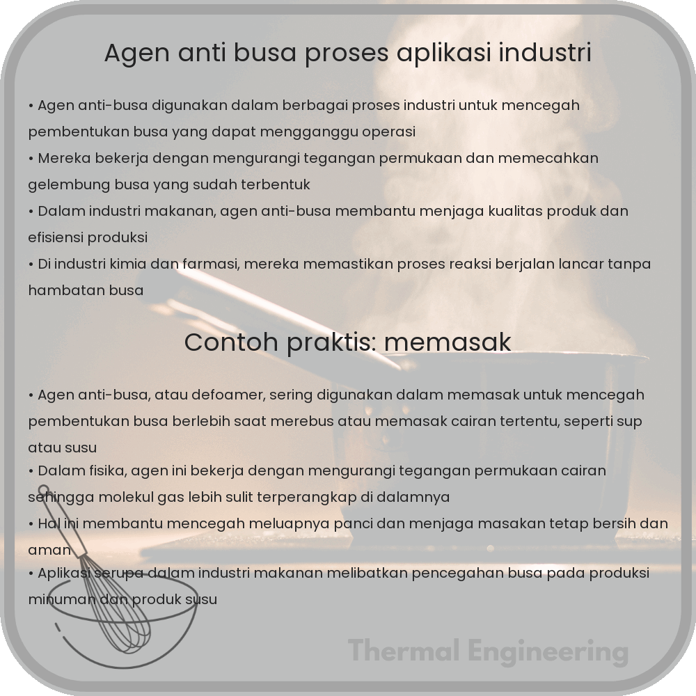 Agen Anti-Busa | Proses & Aplikasi Industri