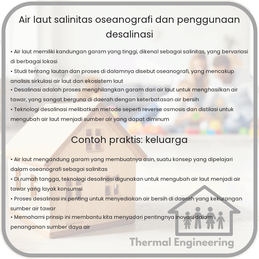 Air Laut | Salinitas, Oseanografi, dan Penggunaan Desalinasi