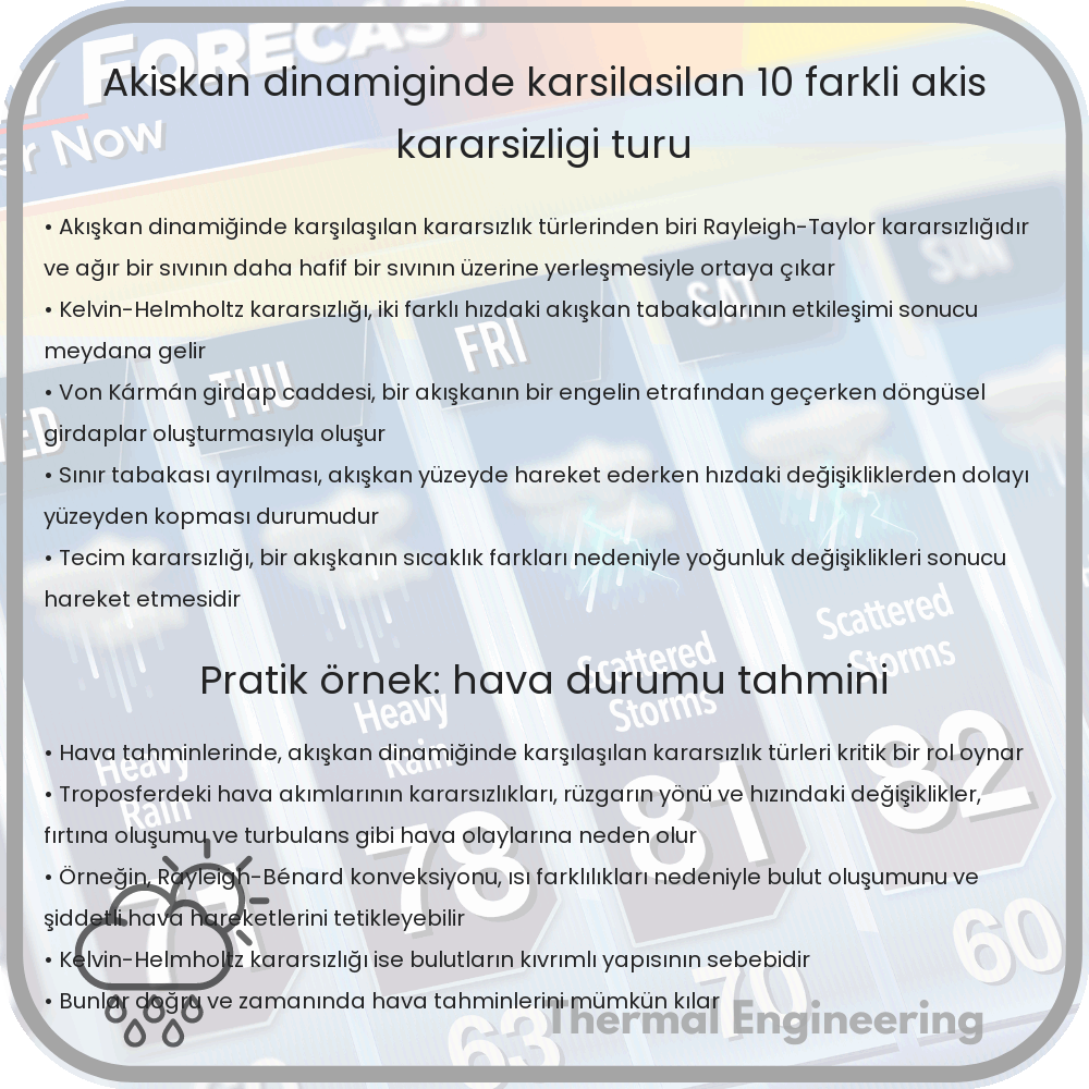 Akışkan Dinamiğinde Karşılaşılan 10 Farklı Akış Kararsızlığı Türü