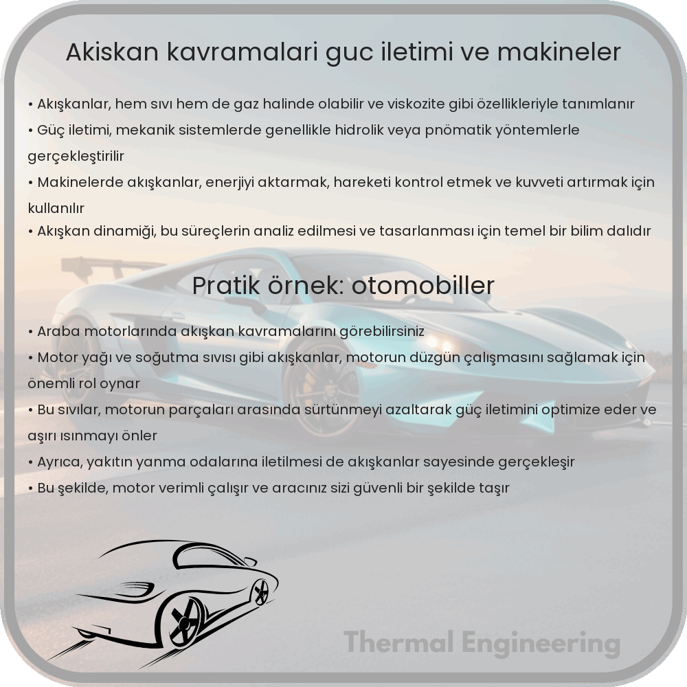 Akışkan Kavramaları | Güç İletimi ve Makineler