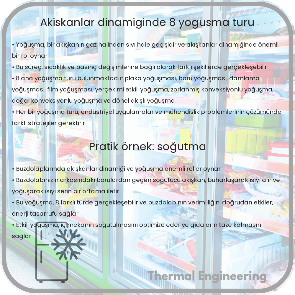 Akışkanlar Dinamiğinde 8 Yoğuşma Türü