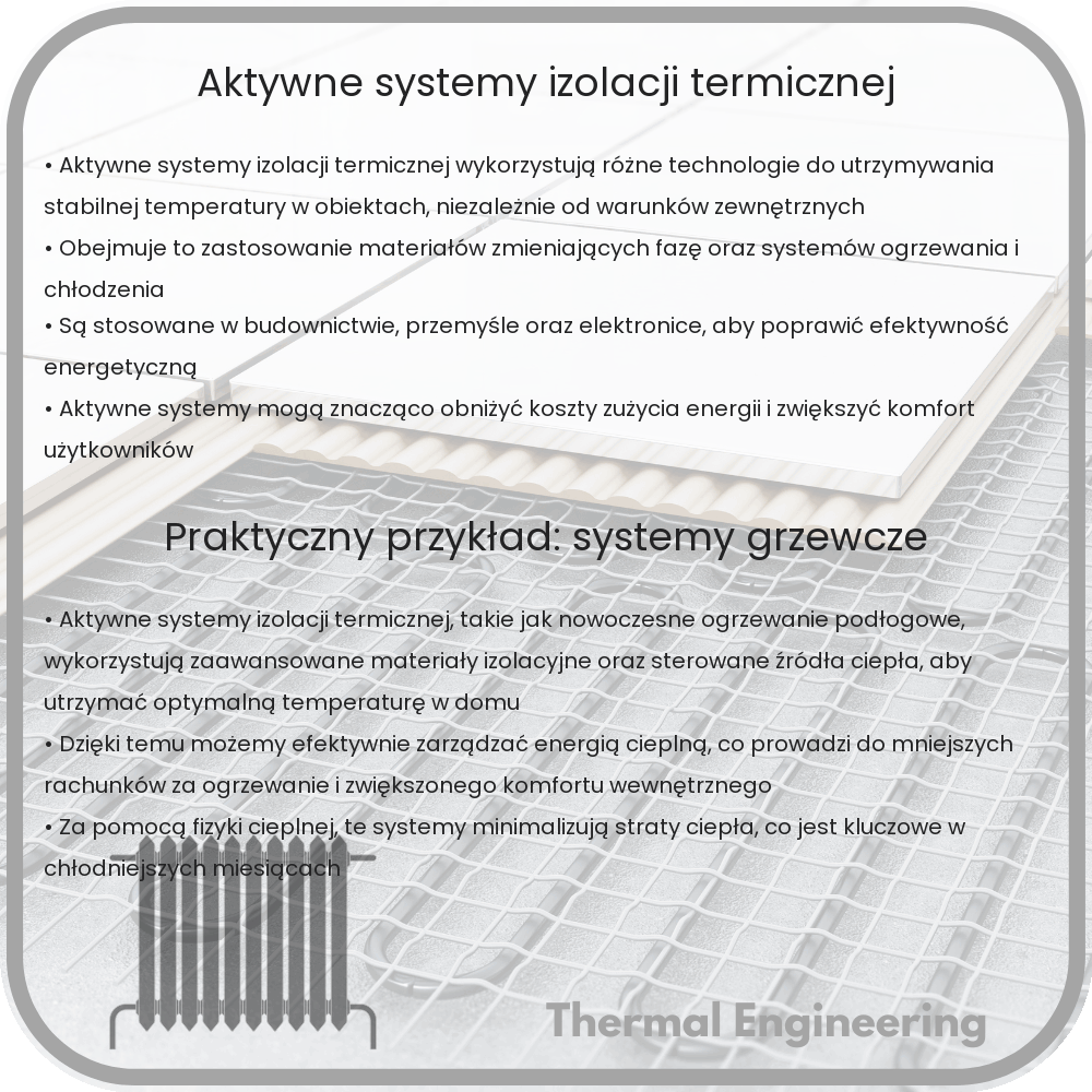 Aktywne systemy izolacji termicznej