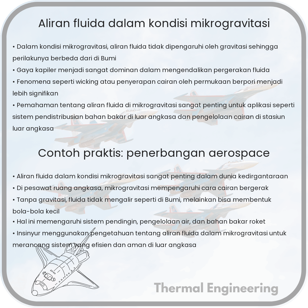 Aliran fluida dalam kondisi mikrogravitasi