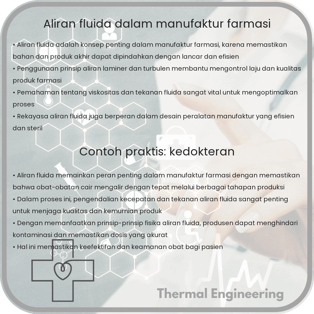 Aliran Fluida dalam Manufaktur Farmasi