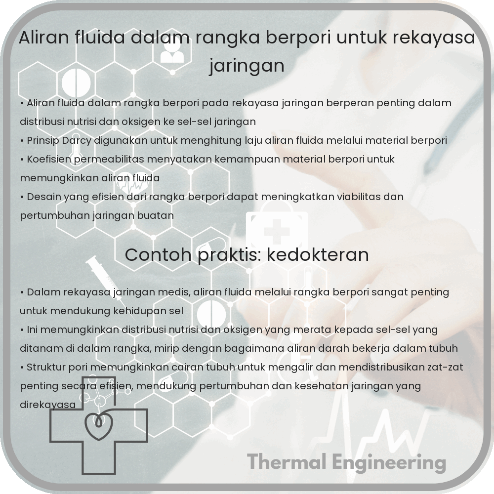 Aliran Fluida dalam Rangka Berpori untuk Rekayasa Jaringan