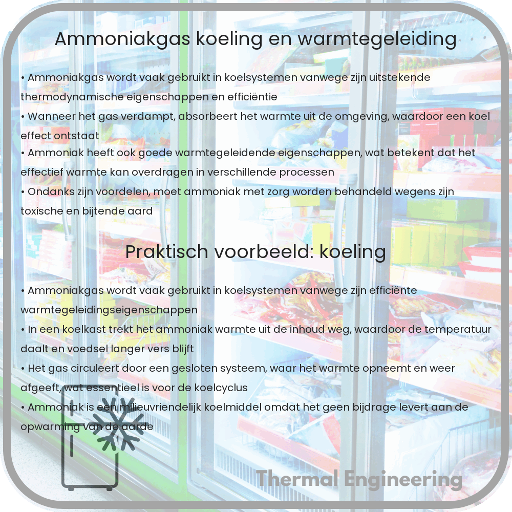 Ammoniakgas | Koeling en Warmtegeleiding